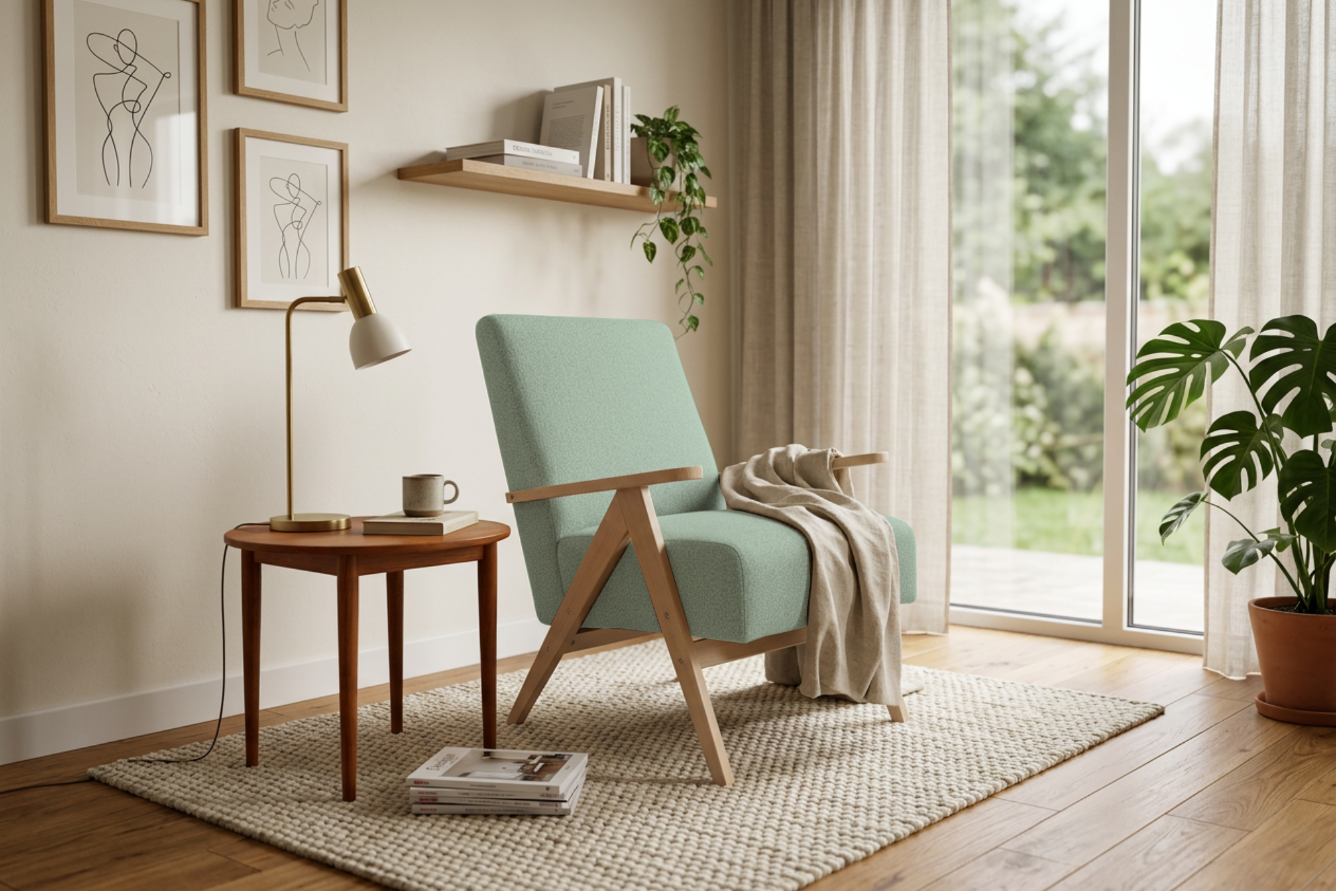 Leo Sessel Mint Blau
